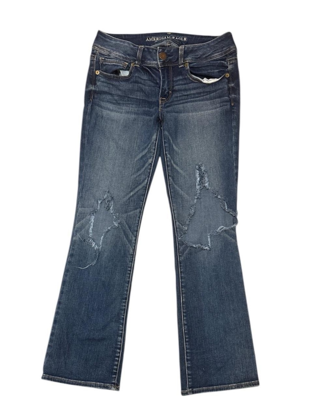 Vintage Y2K Denim Bootcut American Eagle Ripped Jeans